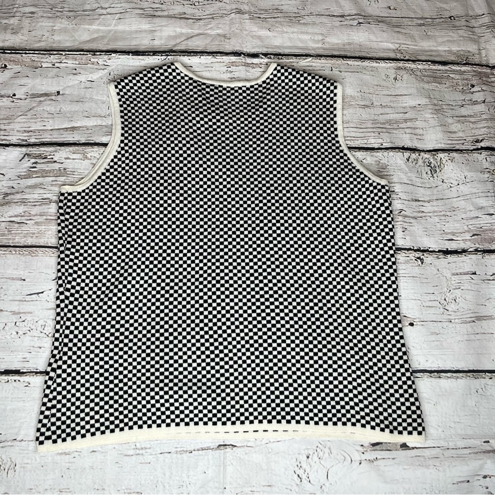 Talbots Checkered Sleeveless Top Size S - Picture 5 of 5
